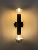 3x Vintage Space Age wandlampen