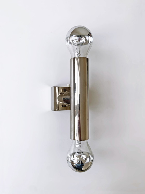 Image 1 of 3x Vintage Space Age wandlampen