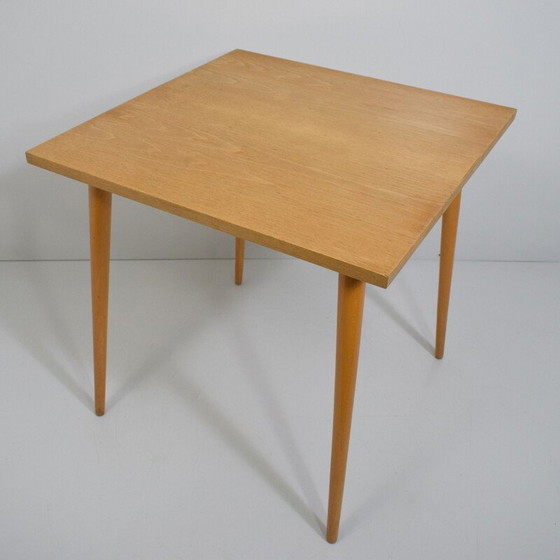 Image 1 of Vintage vierkante houten tafel van Otto Bretschneider K.G.1950