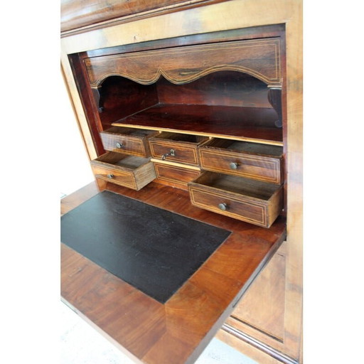 Vintage walnoten secretaire