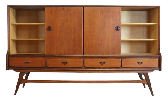 Image 1 of Wébé Louis van Teeffelen highboard 'Moerstraten' vintage