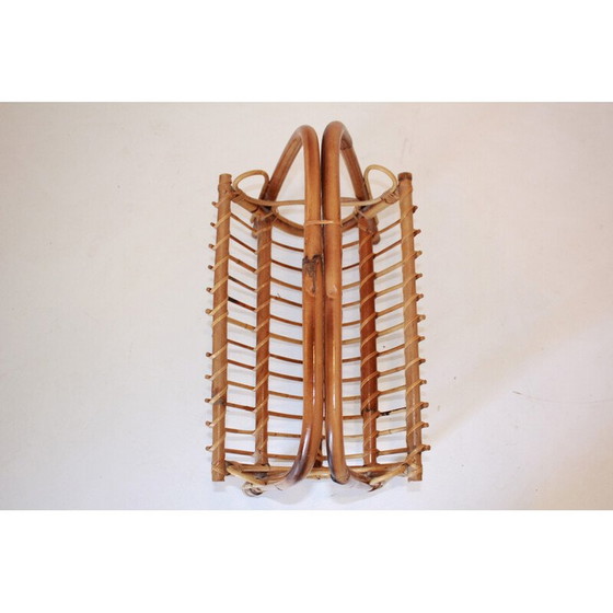 Image 1 of Vintage bamboe tijdschriftenrek door Franco Albini, jaren 1960
