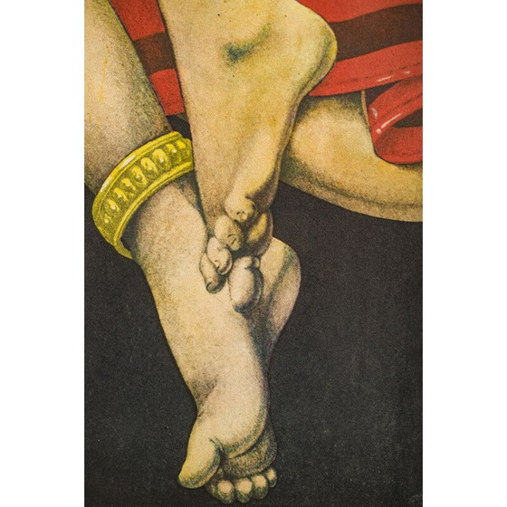 Image 1 of Vintage poster van de film "Thais" door Jakub Erol, Polen 1984