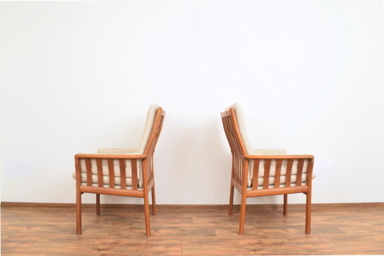 Image 1 of Mid Century Deense Teakhouten Fauteuils, 1970S, Set Van 2