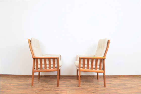 Image 1 of Mid Century Deense Teakhouten Fauteuils, 1970S, Set Van 2