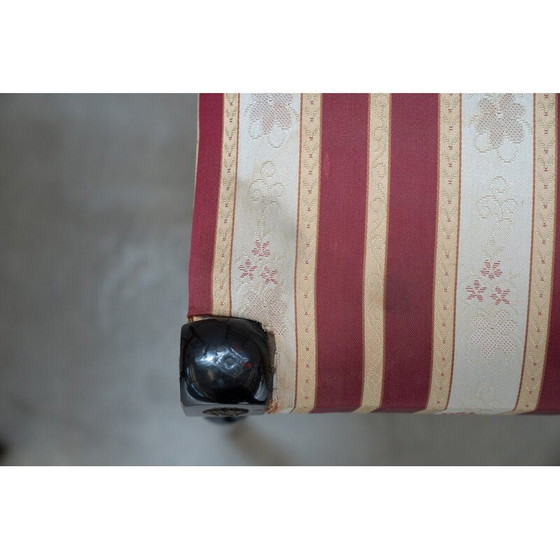 Image 1 of Paar vintage zwarte mahonie stoelen van Paolo Buffa, Italië 1950