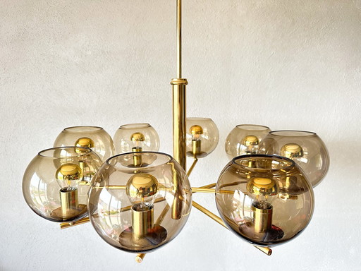 Vintage Smoked Glas Hanglamp