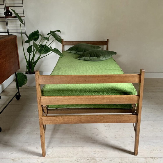 Image 1 of Vintage eikenhouten daybed, 1960