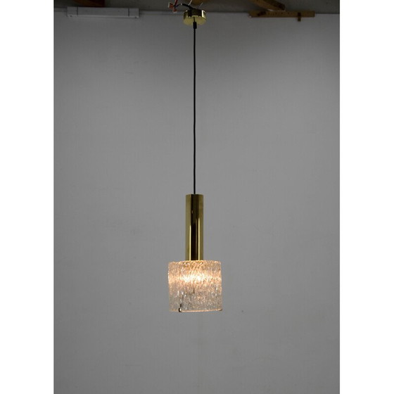 Image 1 of Paar vintage wandlampen met hanglamp van Carl Fagerlund voor Orrefors, 1950