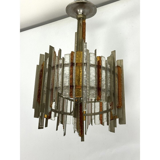 Image 1 of Vintage kroonluchter van Albano Poli voor Poliarte, Italië 1970