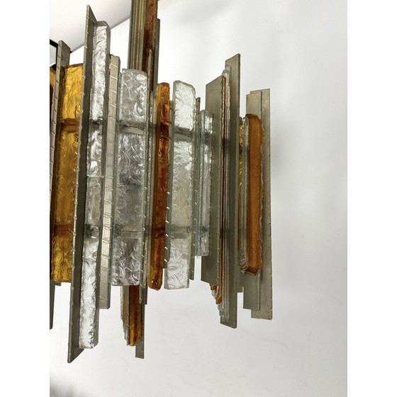 Image 1 of Vintage kroonluchter van Albano Poli voor Poliarte, Italië 1970