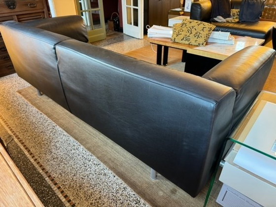 Image 1 of Cassina Met 250 3-zitsbank + chaise longue in zwart leer