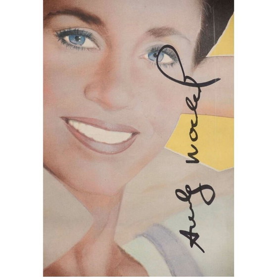 Image 1 of Vintage cover van het tijdschrift "interview met Jane Fonda" door Andy Warhol, jaren 1984