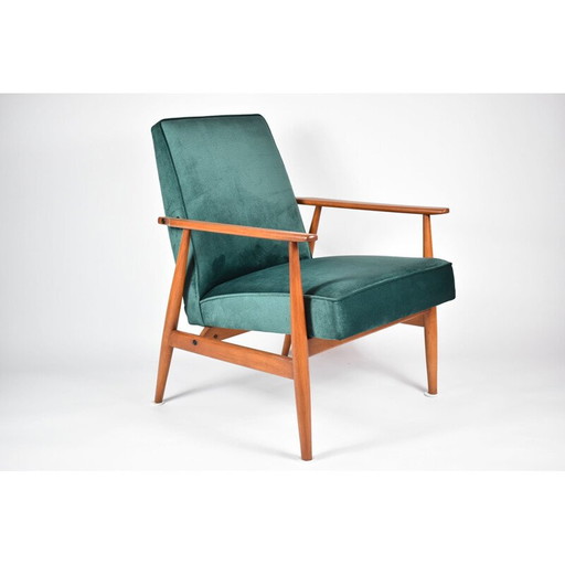 Vintage fluwelen fauteuil 1970