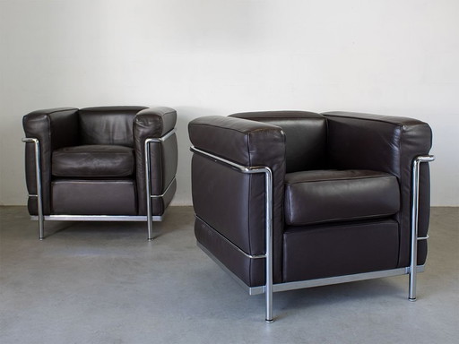 2X Cassina Lc2 Grand Confort Petit Design Lecorbusier