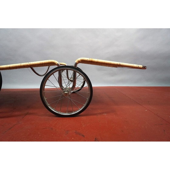 Image 1 of Vintage F41 lounge stoel in riet en metaal voor Tecta van Marcel Breuer, Duitsland 1984