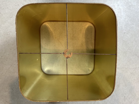 Image 1 of Brass Hollywood Regency Flower Lamp