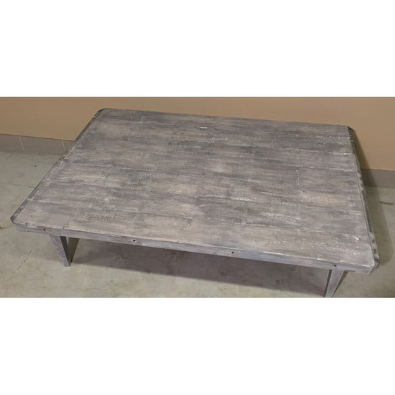 Image 1 of Vintage bakstenen salontafel op pallet, 1950