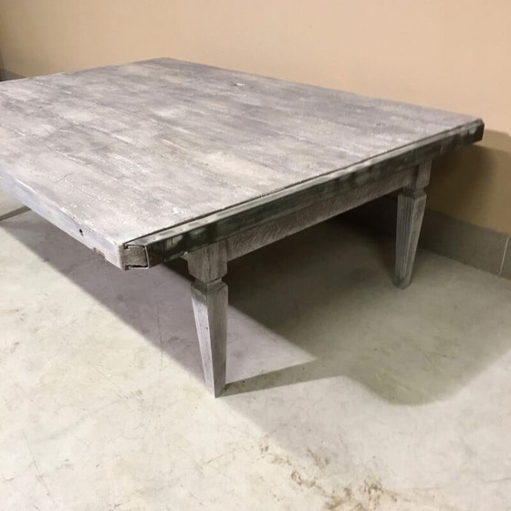 Image 1 of Vintage bakstenen salontafel op pallet, 1950
