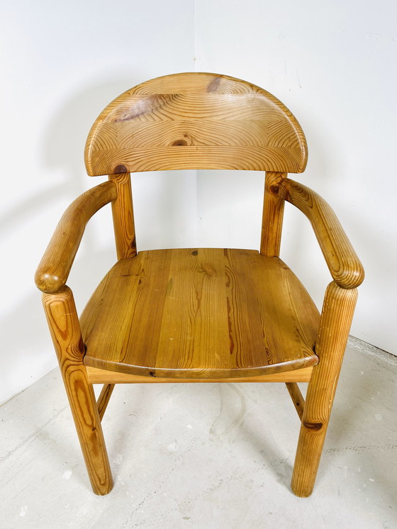 Image 1 of Set Van 4 Grenenhouten Eetkamerstoelen – Ontworpen Door Rainer Daumiller