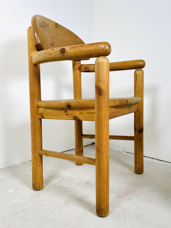 Image 1 of Set Van 4 Grenenhouten Eetkamerstoelen – Ontworpen Door Rainer Daumiller