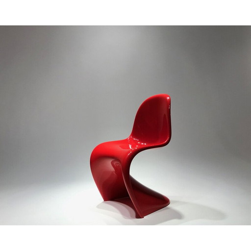 Vintage rode Panton fauteuil van Vitra - serie 2010