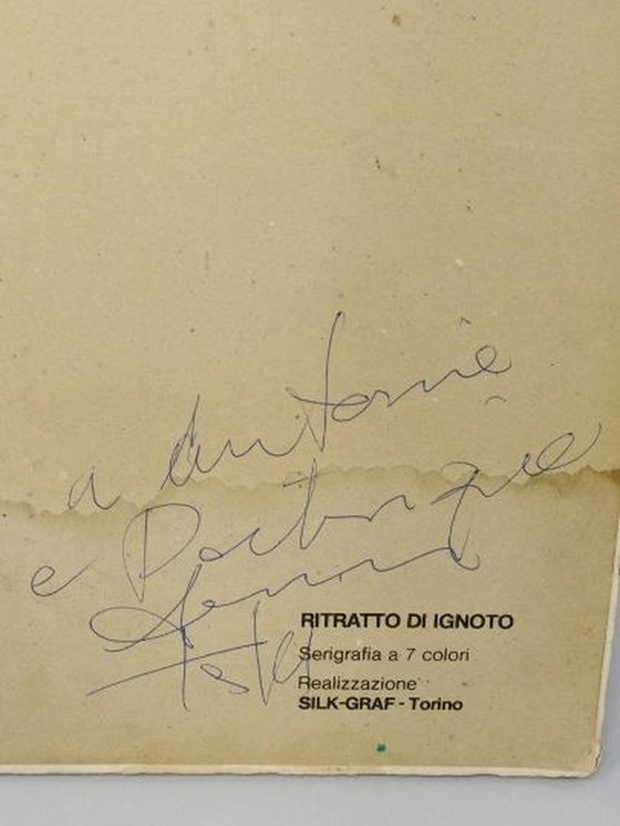 Image 1 of Armando Testa Zeefdruk "Ritratto di Ignoto"