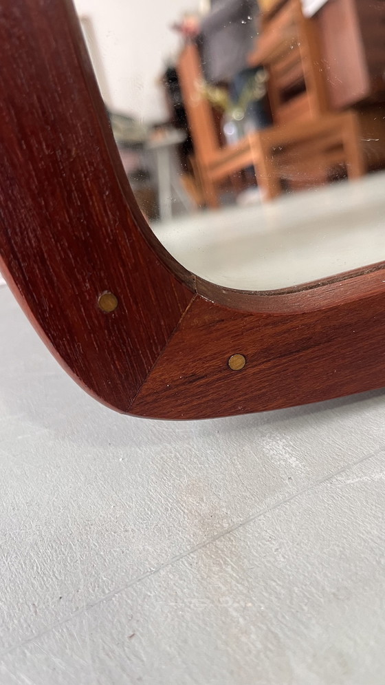 Image 1 of Vintage Deense spiegel teak 
