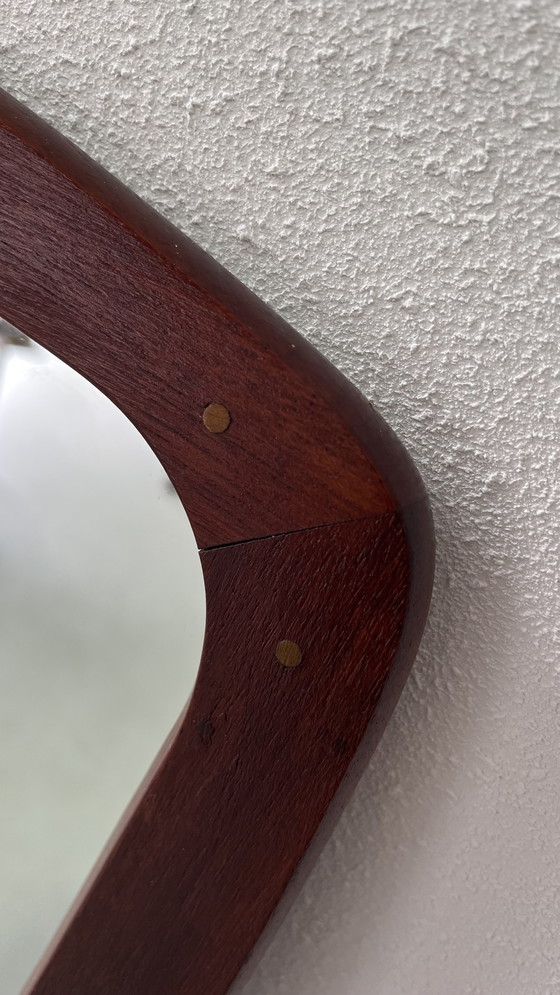 Image 1 of Vintage Deense spiegel teak 