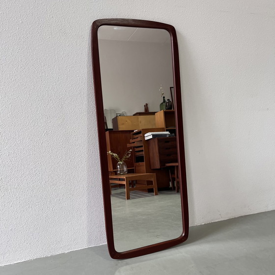 Image 1 of Vintage Deense spiegel teak 