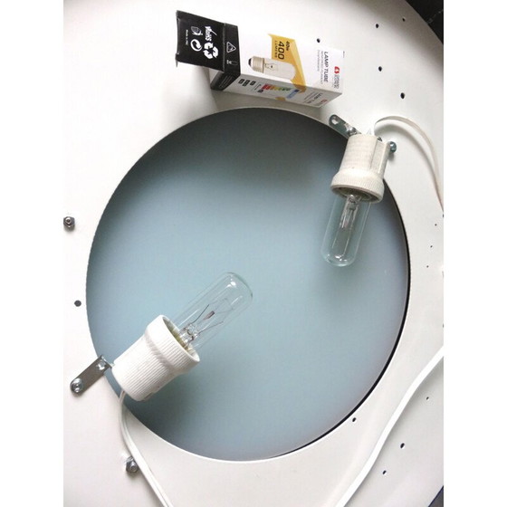 Image 1 of Paar vintage zwart metalen wandlampen, 1980