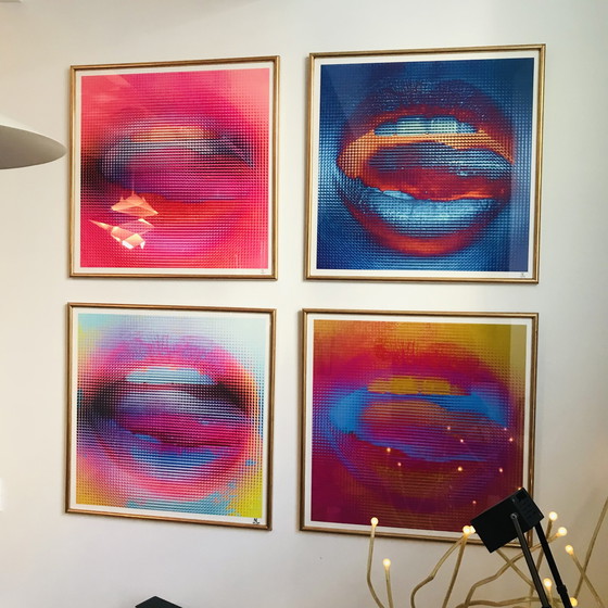 Image 1 of Lazer Lips - Vierluik - Numeriek - Fotografie - Pop Art - 2020