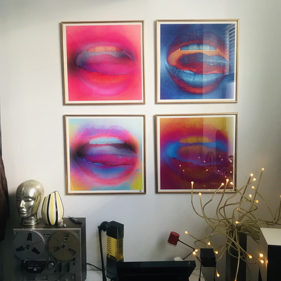 Image 1 of Lazer Lips - Vierluik - Numeriek - Fotografie - Pop Art - 2020