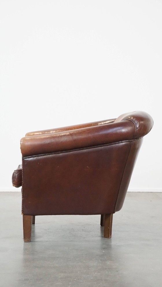 Image 1 of Vintage Schapenleren Clubfauteuil 