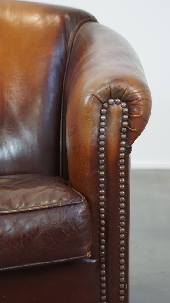 Image 1 of Vintage Schapenleren Clubfauteuil 