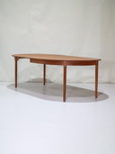 Uitschuifbare Eettafel Deens Teakhout Vintage