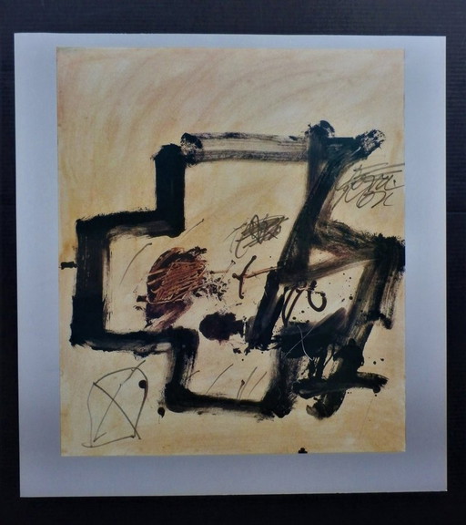 Antoni Tapies  --- Zwarte Lijnen