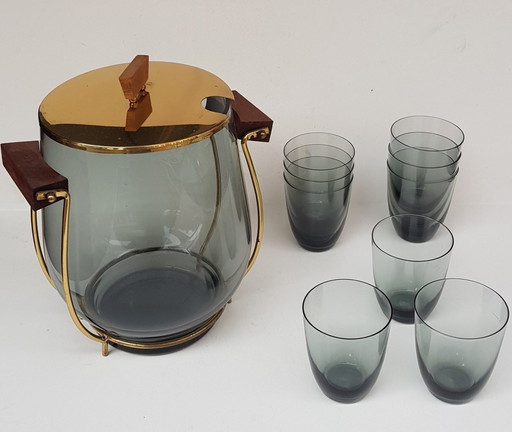 10X kristallen glazen kom set, 1960S