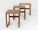 Set Van 3 Nathan Nesting Tables 'Umston' Vintage