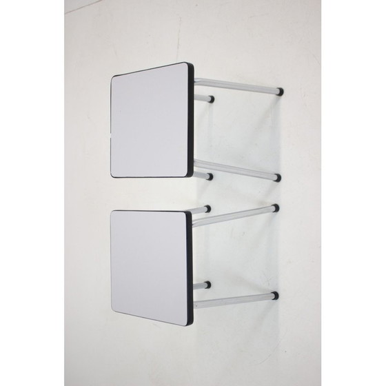 Image 1 of Paar bloementafels uit het midden van de eeuw, Tsjecho-Slowakije 1960