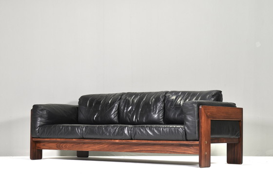 Image 1 of BASTIANO Sofa in zwart leer van Afra en Tobia Scarpa voor KNOLL - Italië, 1962