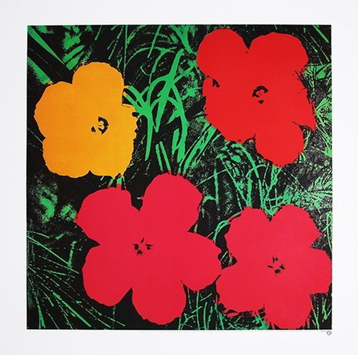 Andy Warhol --Flowers   Xxl    ( 97X97 Cm)