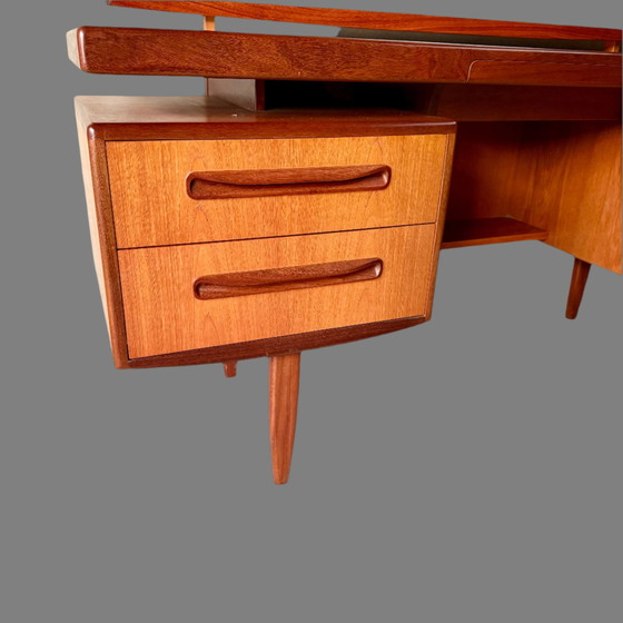 Image 1 of Mid-Century Modern G Plan Fresco Floating Top Teak Vanity Desk By Victor Wilkins, Uk 1960