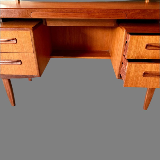 Image 1 of Mid-Century Modern G Plan Fresco Floating Top Teak Vanity Desk By Victor Wilkins, Uk 1960