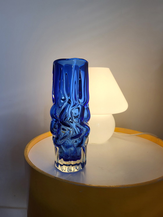 Image 1 of Vintage Vaas, Novy Bor Glasswork, Ontwerper Pavel Hlava, Jaren 1960, Tsjechië