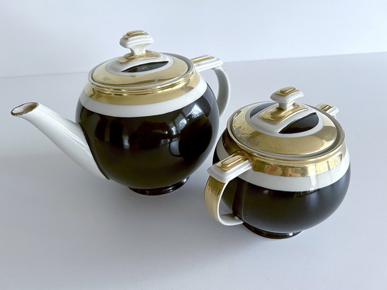 Image 1 of Art Deco Koffie/thee servies, set van 4 stuks