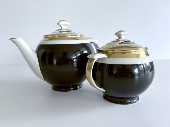 Image 1 of Art Deco Koffie/thee servies, set van 4 stuks