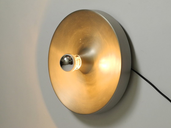 Image 1 of 1960S Ronde Grote Ruimte Tijdperk Pop Art Aluminium Plafond of Wandlamp