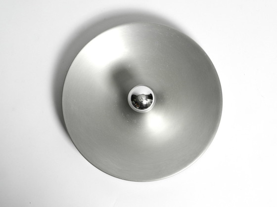 Image 1 of 1960S Ronde Grote Ruimte Tijdperk Pop Art Aluminium Plafond of Wandlamp