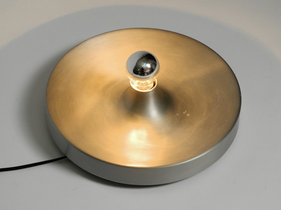 Image 1 of 1960S Ronde Grote Ruimte Tijdperk Pop Art Aluminium Plafond of Wandlamp